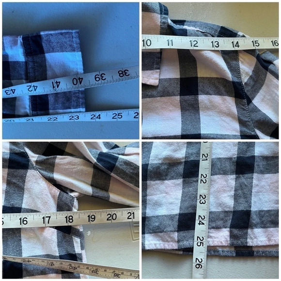 Tommy Hilfiger Check Plaid Popover Shirt S Fishermen Angler Hiking Preppy Y2K - Picture 6 of 10